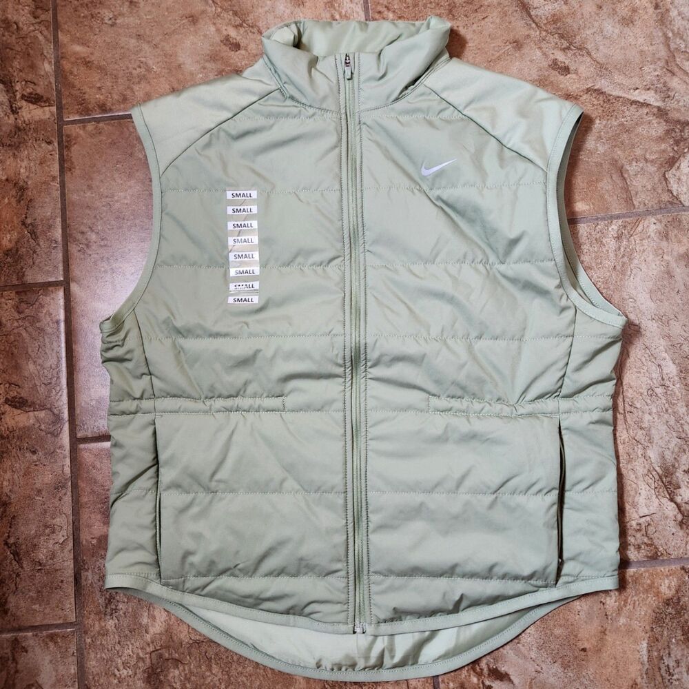 Nike Swift Therma‑Fit Running Vest Women’s Small Oil Green